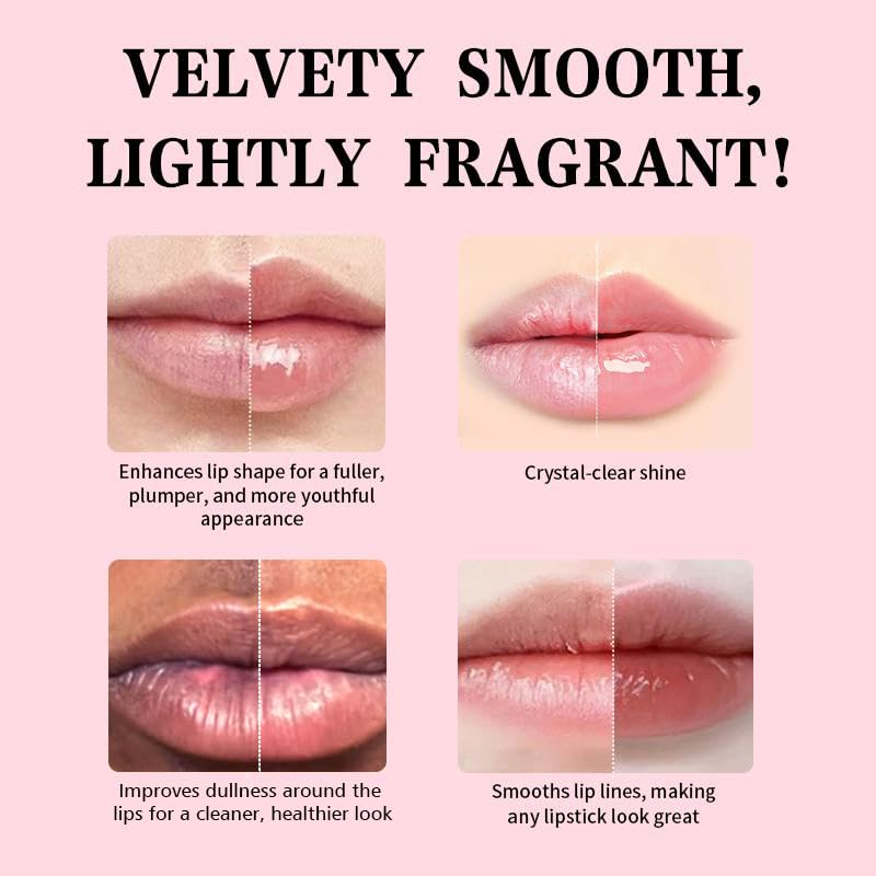 AVA Lip Recovery Lip Balm Enhancer with Peptides and Coconut Oil, Deep Repair, Smooths Lip Lines, Plumps Lips, Cherry 2 Pack