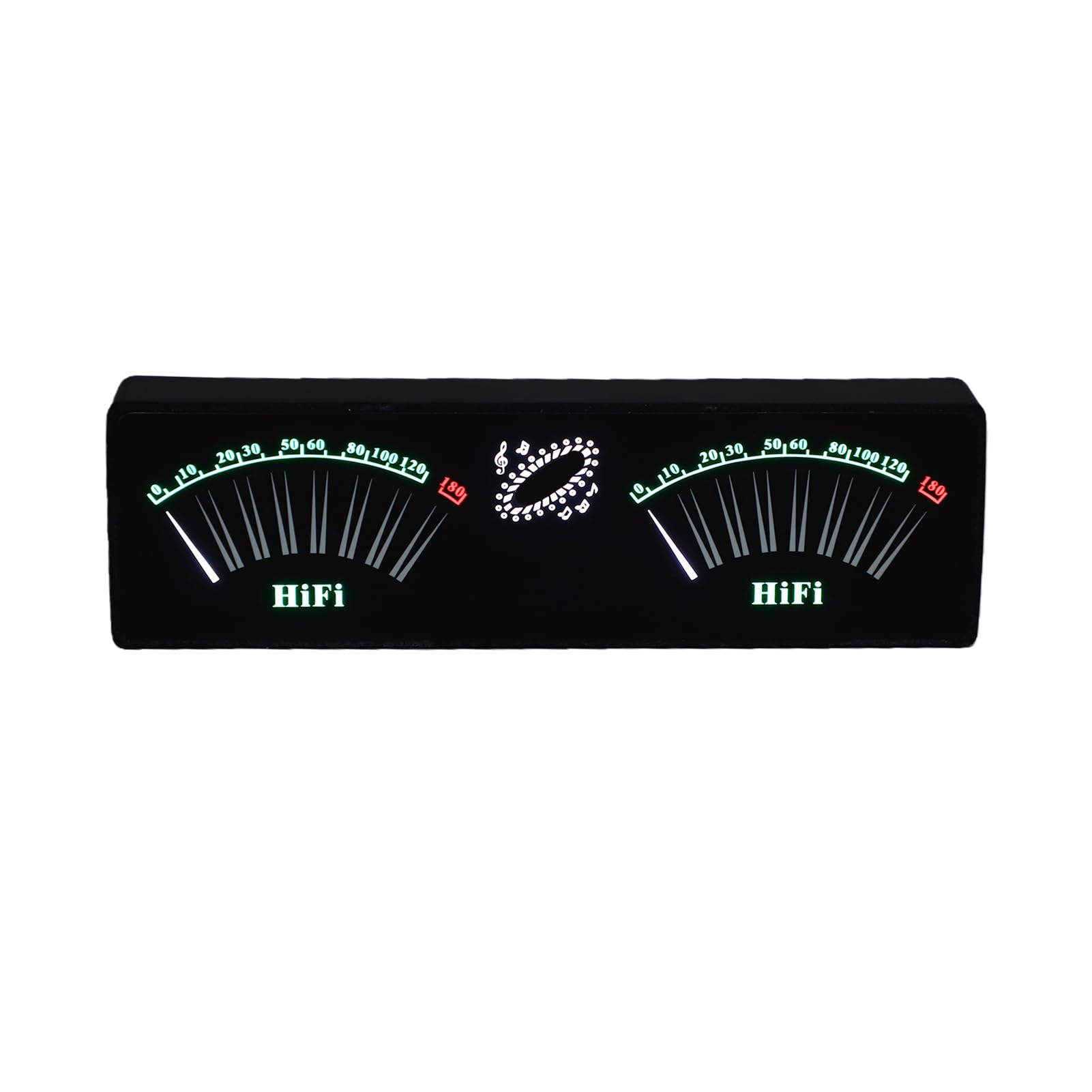 Analizzatore di Spettro, Indicatore del Livello Sonoro con Display del Ritmo Musicale a LED con Controllo Vocale e Ingresso da 3,5 Mm, Ideale per Decorazioni per la Scrivania, Interni di
