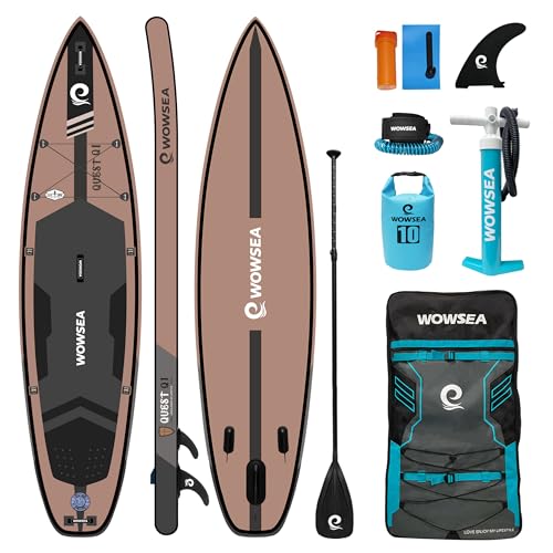 WOWSEA Quest Q1 Planche de Stand up Paddle Gonflable, Durable et Stable, pour la Chasse et la pêche, avec Accessoires iSUP, idéale pour Les Loisirs Aquatiques et l'enseignement.