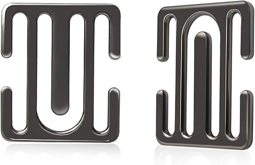 QBUC Ajustador de cinturón de seguridad de automóvil, clips de cinturón de seguridad de metal, hebilla universal para cinturón de seguridad adecuado