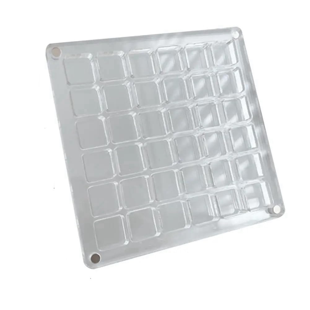 CTRLZS 2PCS 36Grids Acrylic Clear Magnetic Seashell Display Box, Gemstone Beads Storage Display Organizer Box