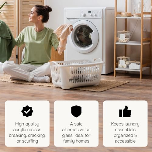 Image of Laundry Capsules and Dryer Sheets, Acrylic Laundry Room Containers, Organization Jars, Laundry Room Storage, Laundry Room Storage Jars for Laundry Room Organization
