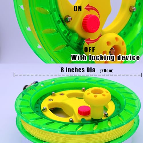 image for TianYueFly Kite Reel and Kite String Spool,8inches Dia with 1000ft Kit