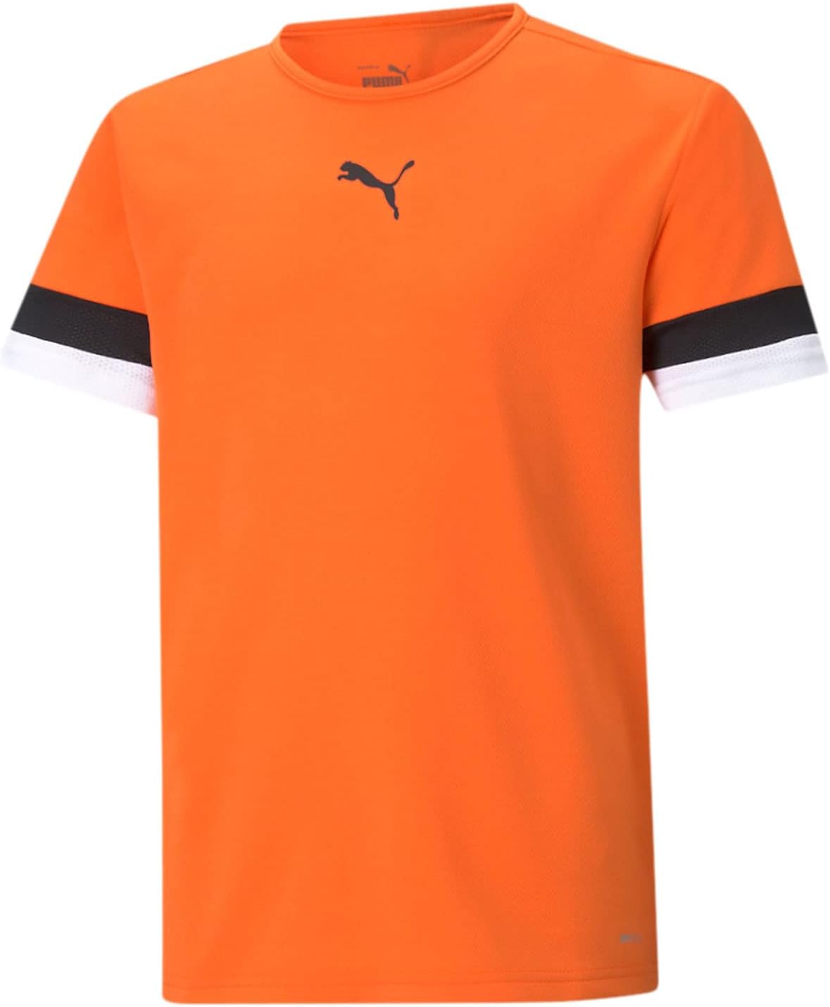 Puma - Juniors Teamrise Jersey, Color Golden Poppy/Puma Black/Puma White, Size: X-Small