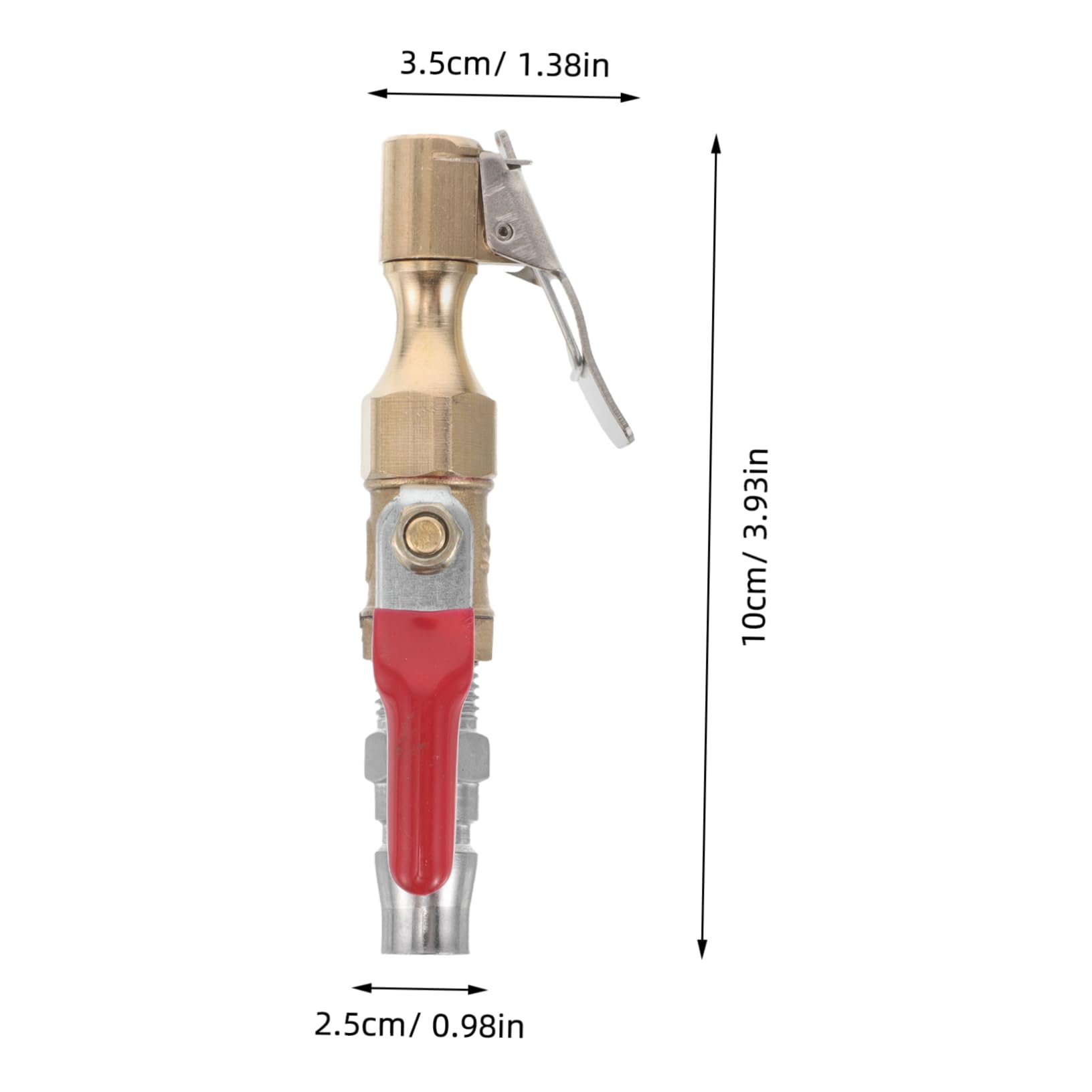 SOLUSTRE Locking Air Chuck for Car Tires Quick Connect Inflator Chuck with Dust Blowing Function Efficient Tire Maintenance Tool User Friendly Design for Easy Operation