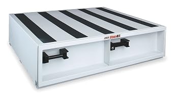JOBOX 668980 StorAll Heavy-Duty Steel Drawer Storage 48"W x 13"H x 48"L, 9" Deep Drawer, White