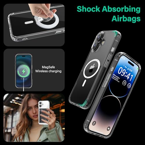 Image of ONES Magnetic for iPhone 17 Slim Case, [Compatible with Magsafe] [Military-Grade Drop Protection][Anti-Yellowing], Shockproof Protective Cover for iPhone 17, Scratch-Resistant, Transparent