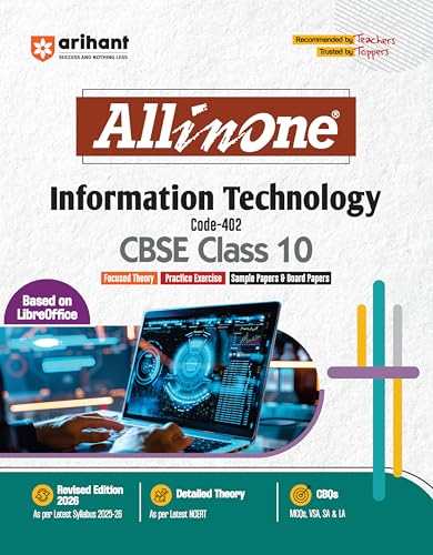 Arihant All in One Information Technology Class 10 for CBSE Exams...