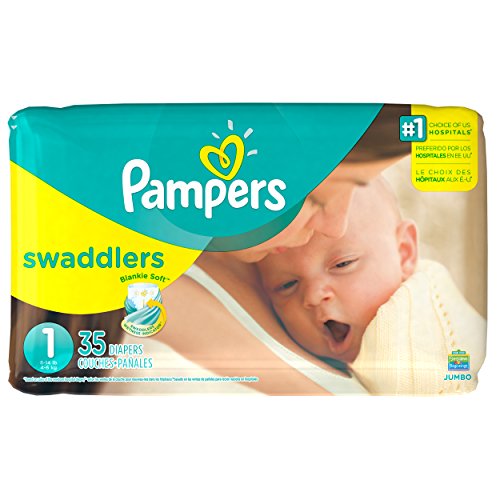 Image of Pampers Swaddlers Newborn Diapers Size 1 35 Count