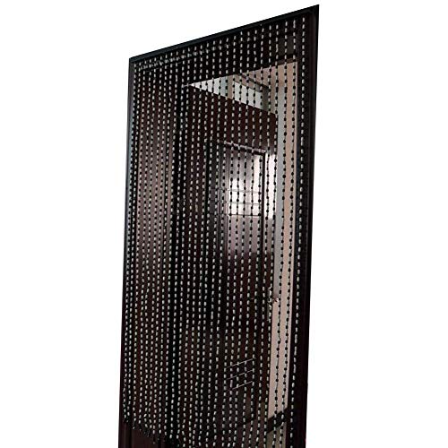 Cortinas de cuerda para la partición de la sala con cuentas de madera estilo vintage 3