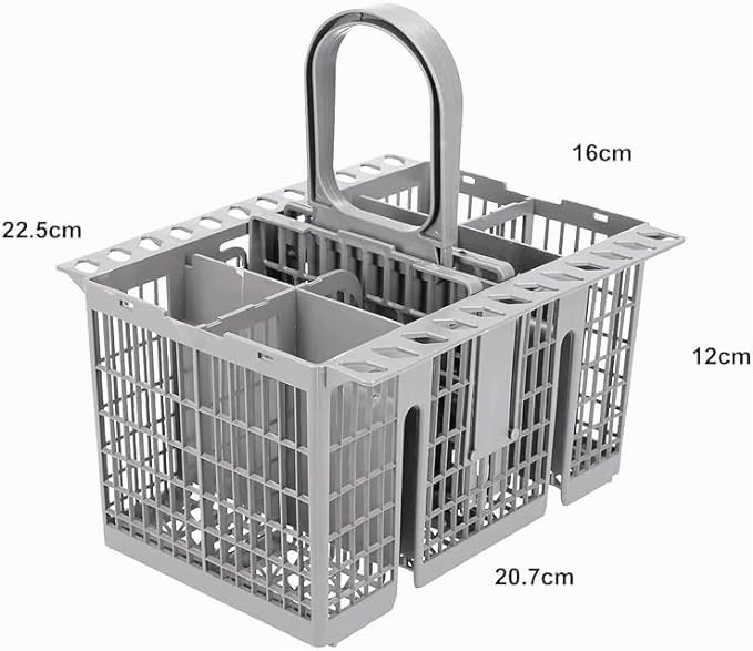 Cesta para lavavajillas para cubiertos compatible con Indesit, Ariston, Hotpoint, Cesta De Cubertería Universal 12 x 16 x 21 cm - Imagen 3