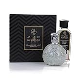 Ashleigh & Burwood - Fragrance Lamp Premium Set The Pearl with Fresh Linen Fragrance - Mosaic Glass Design - Includes 250 mL Scent - Purifies and Fragrances Home - Aqua Bergamot Amber