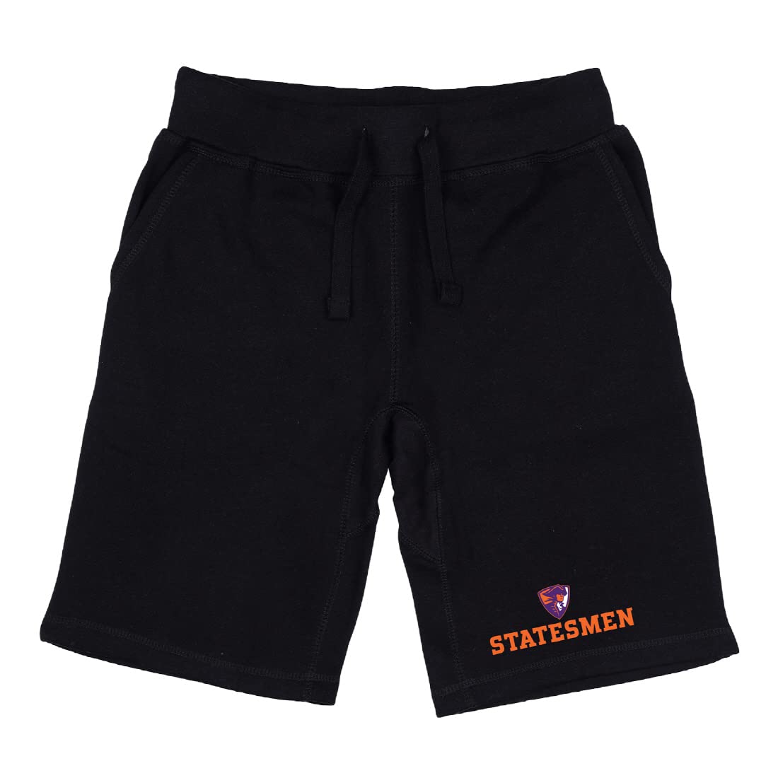 Hobart & William Smith Colleges Statesmen Premium College Fleece Drawstring Shorts - Black, XX-Large