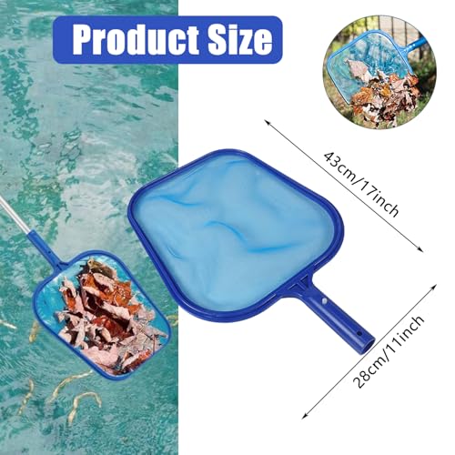 Taicols 2 Stück Pool Keshcer Netz, Pool Skimmer Netz, Pool Feinmaschig, Pool Sieb Fein, Poolreinigungsnetz für Schwimmbad, Teich, Fischteich, Wasserpark, Sammeln von Blättern & Schmutz