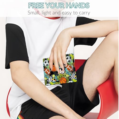 Image of Wallet for Boys Soccer Leather Wallets Credit Id Card Cash Holder Black Rfid Blocking Zipper Cute Cool Funny Aesthetic Wallets With Coin Pocket Id Window Teen Wallets for Boys Teenager Wallet