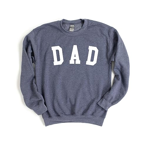 Dad Long Sleeve Crewneck Sweatshirt Dad Letter Print Graphic Shirts Pullover Tops