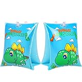 manguito hembra 3/4 🏊Aprende a nadar: las alas de natación de dinosaurio para niños aumentan la confianza en sí mismos y garantizan la seguridad de los niños en el agua. Ayude a su hijo a mantener la forma adecuada de nadar en lugar de tambalearse.