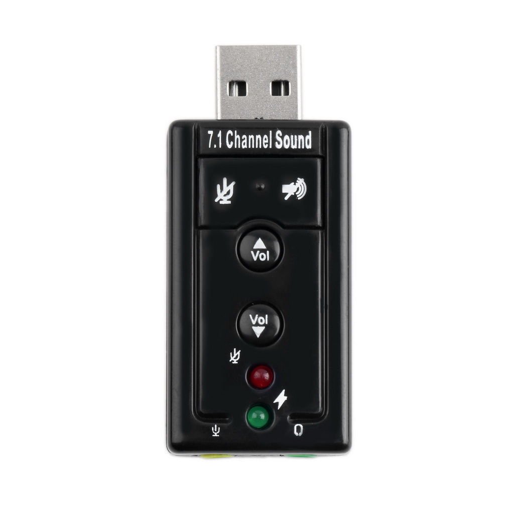 MXtechnic USB 2.0 to 3D Virtual 7.1 Channel Audio Sound Card Adapter
