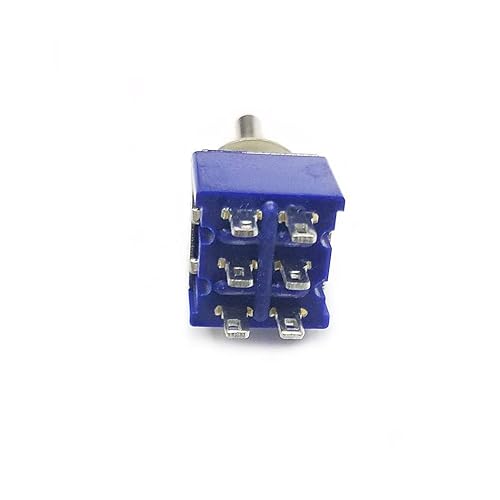 Miniatura 3 de Aoyoho 15 interruptores de botón pulsador OFFON Thread SPST y 5 interruptores de dos posiciones ONON DPDT