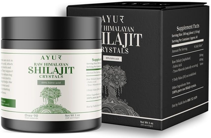 Miniatura 2 de Cristales orgánicos crudos del Himalaya Shilajit  80% de ácido fúlvico  Suministro de 2 meses  90 minerales traza  Marca de confianza desde 1971