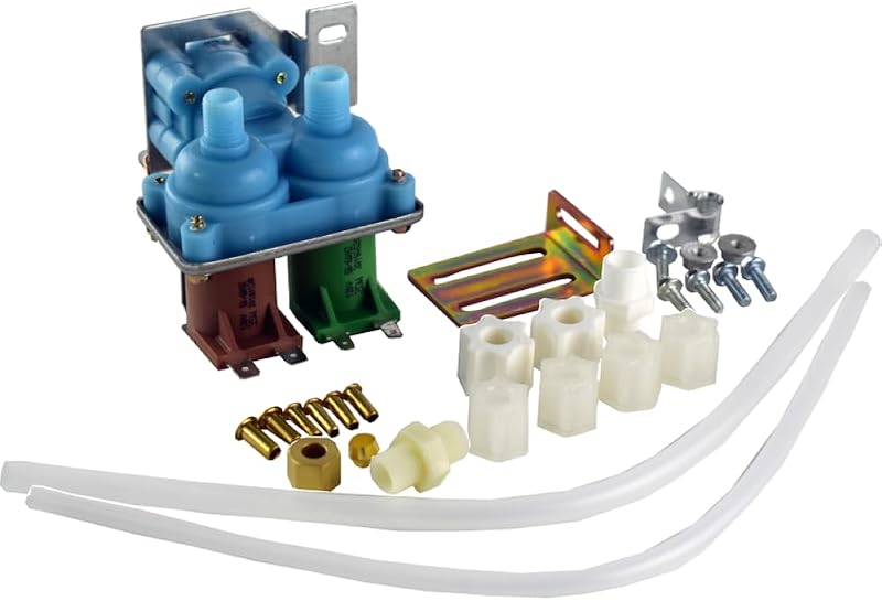 Edgewater Parts 2181730, AP5989758, PS11731255 Replacement Dual Water Valve Kit for Refrigerators with Water Dispenser and Ice Maker. Compatible w/Whirlpool