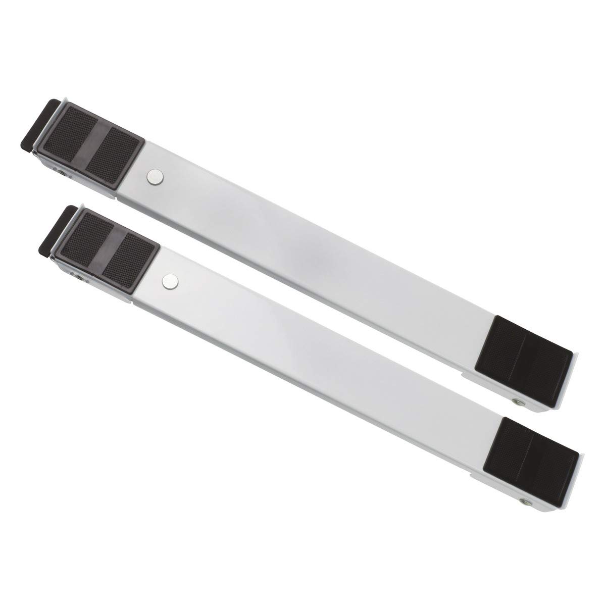 Paxanpax PLD1698 Universal Appliance Extension Arm Type Roller Movers 160kg Load Capacity, Wheels, Brake and Anti-Slip Cover Pack of 2, White, 40cm-63cm
