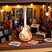 1Pc Miniature Guitar 1:12 Dollhouse Miniature Instrument Guitar Model Multifunction Decorative Ornament for Home Festival Holiday Party Decor Realistic
