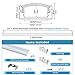 Muzata 6Pack 3.3FT/1M LED Channel Silver Aluminum U Shape LED Strip Channel with Transparent Clear Cover Easy Installation with Paper User Manual U1SW WT 1M