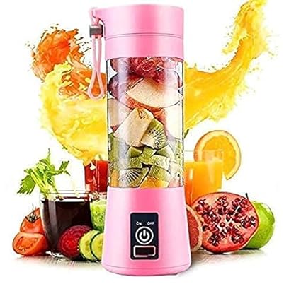 BETTER BUY Now Portable Electric USB Juice Maker Juicer Bottle Blender Grinder Mixer, Rechargeable Bottle with 4 Blades