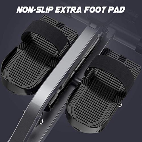 Image of Foldable Rowing Machines Rowing Machine Foldable Rowing Machine Body Fitness Rower Workout Machine with Soft Seat Non-Slip Pedal Suitable for Home Fitness Exercise Maximum Load 150Kg