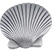 Atlas Homewares 143-P 2-Inch Clamshell Knob, Pewter
