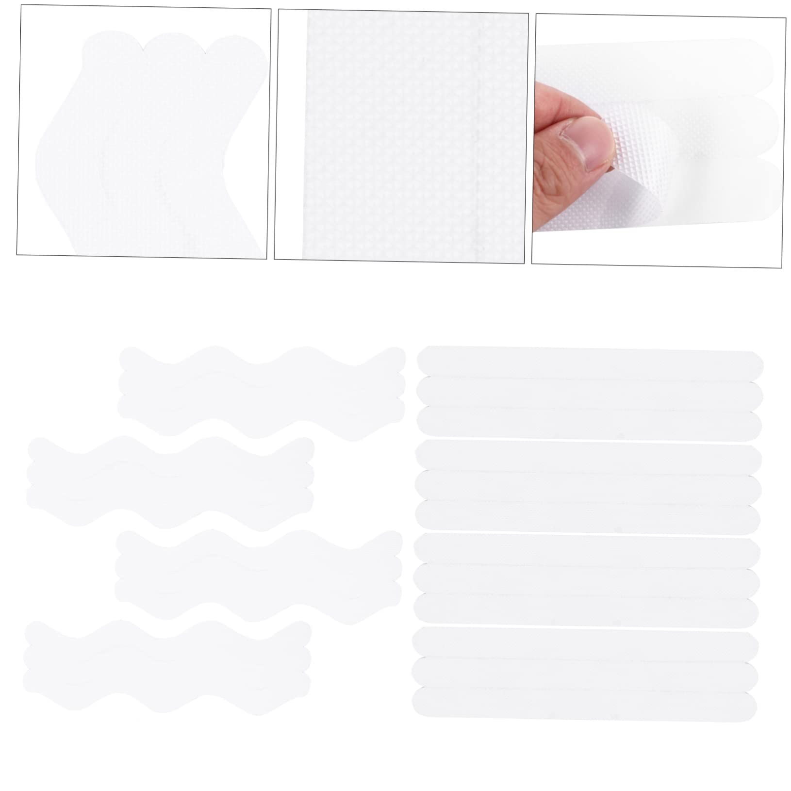 HOMSFOU 3 Series Baño Pegatinas Antideslizantes Ducha De Pasos Al Aire Pegatinas Su Tiras Antideslizantes para Bañera Apretones Cinta Antideslizante para Bañera Mañana 48 Piezas X 3