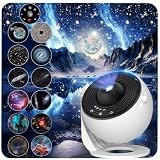 Galaxy Projector for Bedroom, Upgraded HD Star Projector Lens, 13 in 1 Planetarium Star Projector with Solar System & Constellation - 360° Rotating with Timer, Adjustable Knob, Kids Adults Room Decor