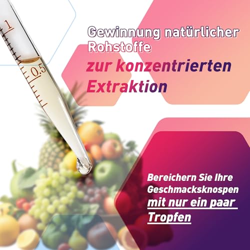 FURUN Aromakonzentrat 5x10ml Hochdosiertes Lebensmittelaroma, einfaches mischen, zum Kochen zum Backen, in Lebensmitteln & Getränken 5