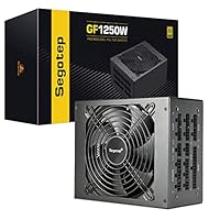 Segotep 1250W Power Supply Fully Modular 80+ Gold PSU with 140mm Smart Fan