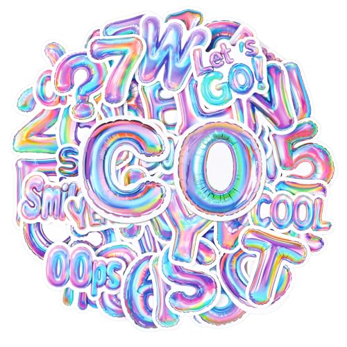 LXUEJIE Balloon Alphabet Stickers