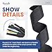 Fourub 2 to 1 Heat Shrink Woven Tubing Abrasion Resistant Braided Sleeving Shrinkable Fabric Loom Protector for Auto Amp Harness Sheath Cable(1-3/8