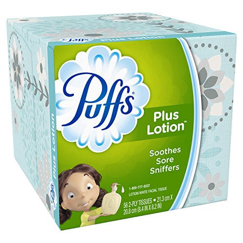 Image of Puffs Plus Lotion Facial Tissues (1 Cube, 56 per Box)