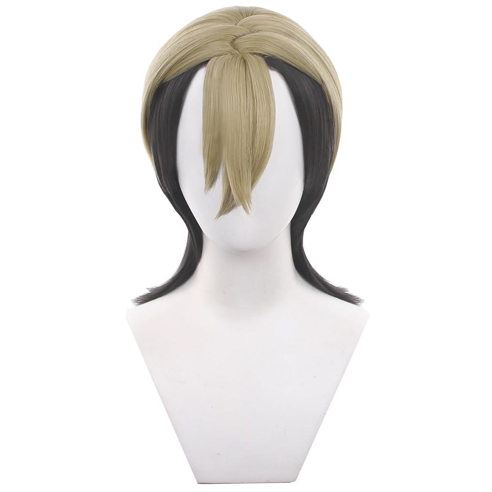 Cosplay Wig for Anime akuta Riyo Long Red Synthetic Hair for Halloween Costume Party with Free Wig Cap
