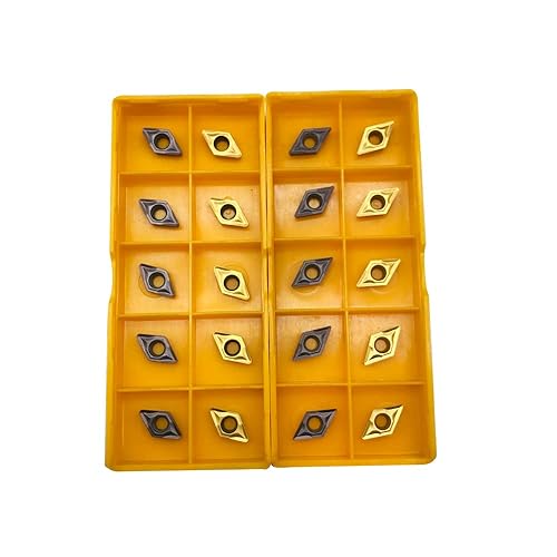 Miniatura 20 de 10 piezas de insertos de torneado de carburo DCMT070204 DCMT21.51 con 3 soportes de herramientas de torneado indexables SDJCR0808H07 + SDJCL0808H07