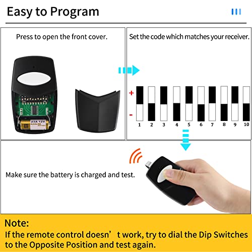 3089 MultiCode Gate Opener Remote 300 MHz, 308911/1089