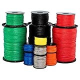 SGT KNOTS Amsteel Rope - Hollow Braid Rope 1/4 inch (6mm) - Lightweight 12 Strand Dyneema Cord Whoopie Slings, Hammocks, Arborists, Boating, Camping, DIY (1/4 inch x 50 feet, Black)