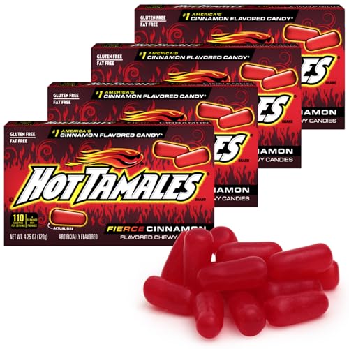 Hot Tamales Fierce Cinnamon Candy, 4 Pack - 4.25oz Each miniatura 1