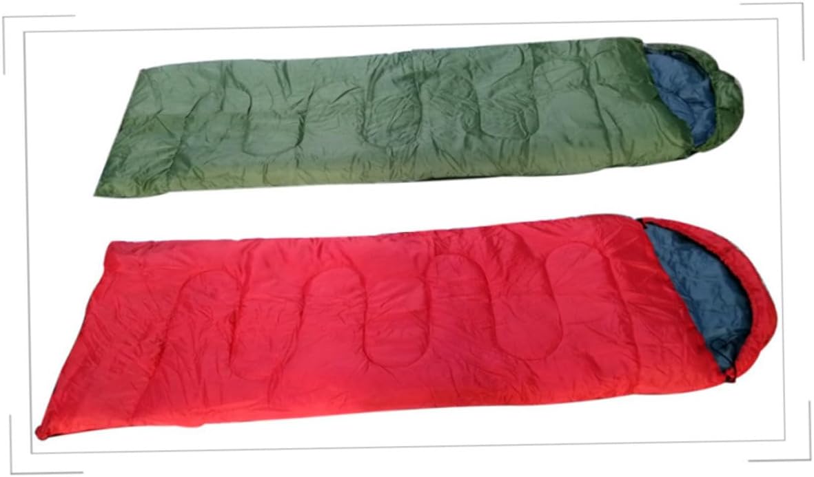 Envelope with Drawstring Hood for Adults Lightweight Camping Gear Compression Storage Bag Included for Hiking Backpacking Trekking in Spring Summer and Fall Army Green