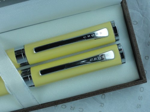 Cross Limited Edition Elite Sage Pearlescent Golden Yellow Pen Pencil Set - Thumbnail 4