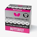 Butterfly Training Balls 40+ 6 PCS Pack, Plastic, Table Tennis, Table Tennis Accessories, White Black gallery image
