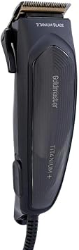 GoldMaster Titanium Silent Adjustable Cutting Head Hair And Beard Cutting Machine