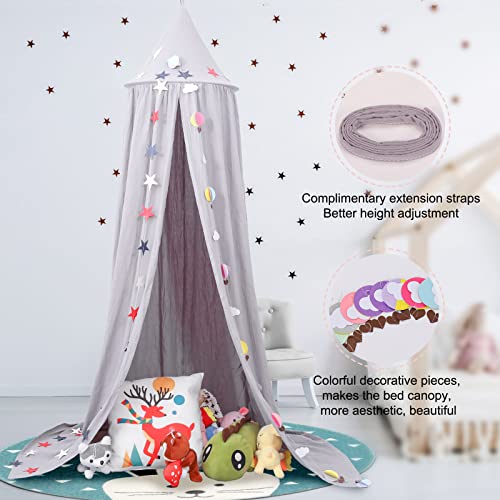 Yaersi Bed Canopy For Kids Bed, Round Dome Crib Nook Princess Castle, Play Tent Hanging Room Decoration, Dreamy Mosquito Net Bedding #TOP3