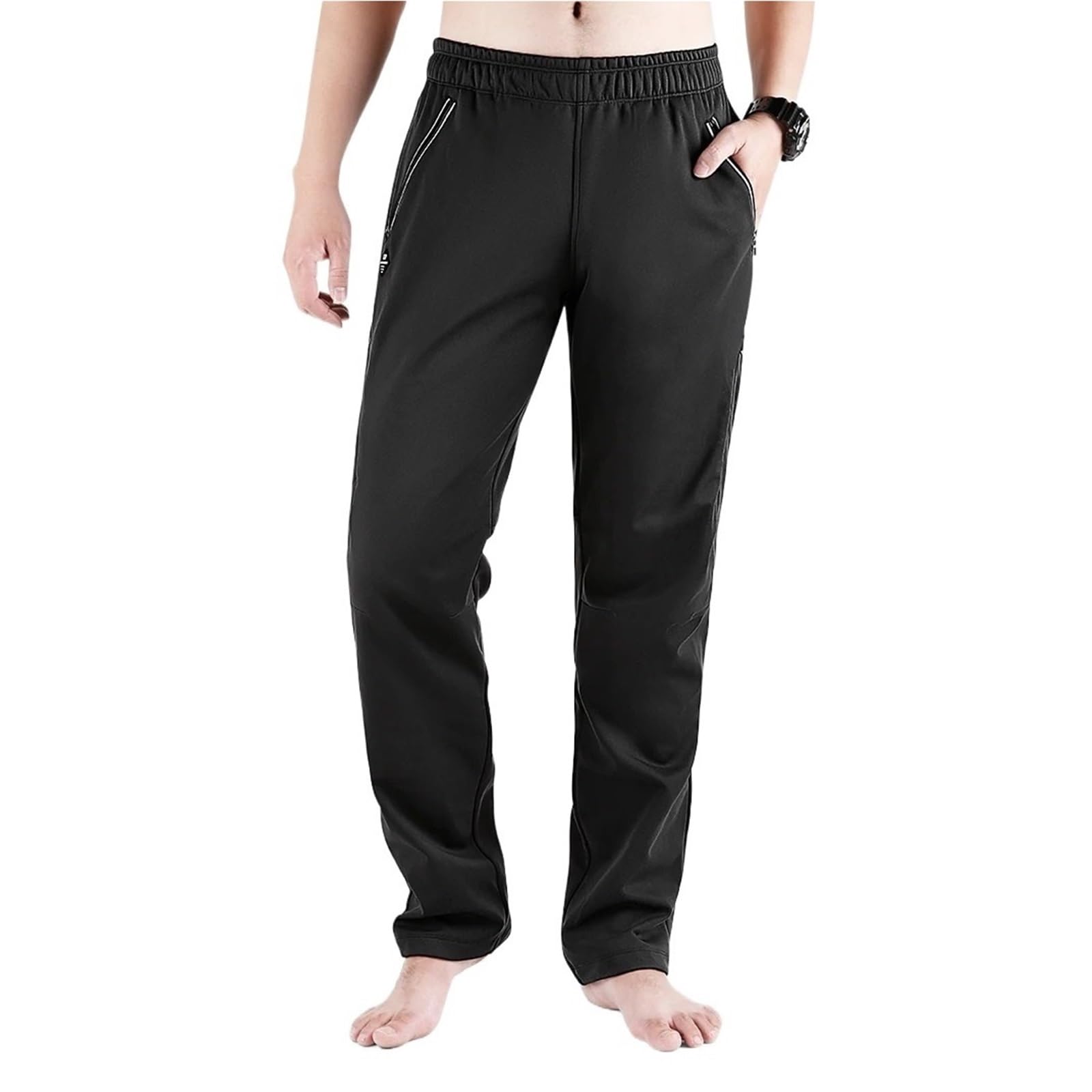 Pantalones de Ciclismo Otoño Invierno Motociclismo Camping Esquí Deportes Hidrofóbico Polar Cálido Alto Elástico Hombres