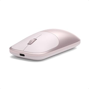 Satechi Slim EX Wireless Mouse, Bluetooth & 2.4 GHz, Quiet Clicks, Blush